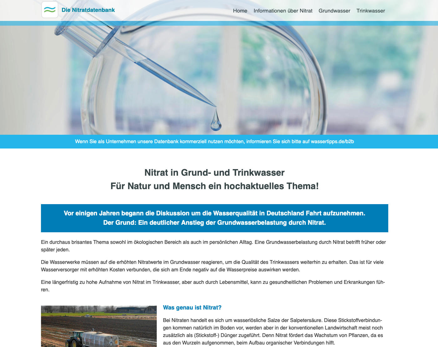 Nitratdatenbank Startseite