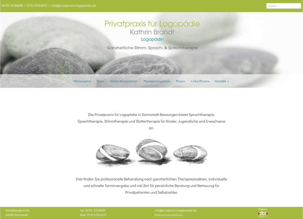 Privatpraxis Logopädie Webauftritt